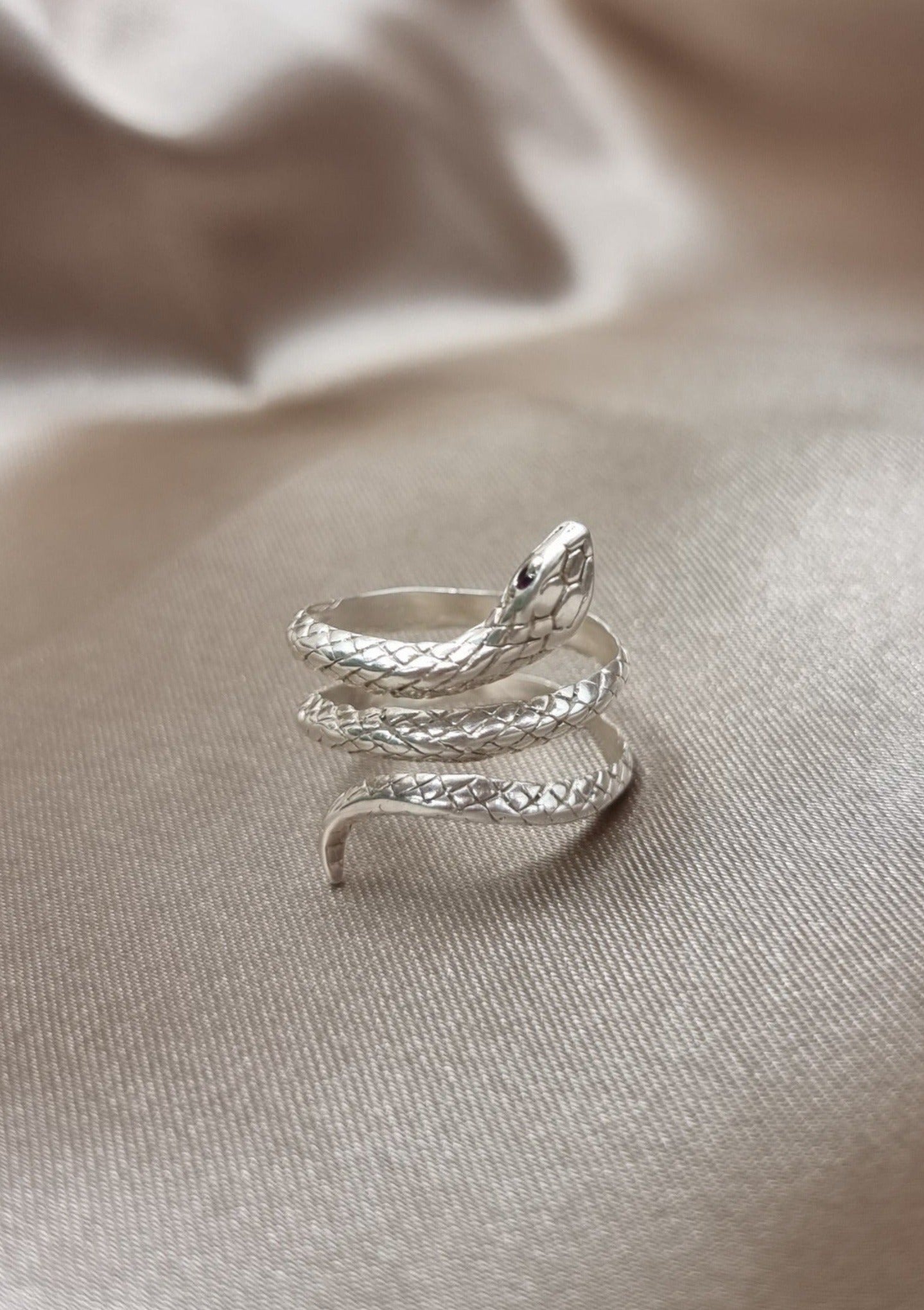 Silver Snake Ring