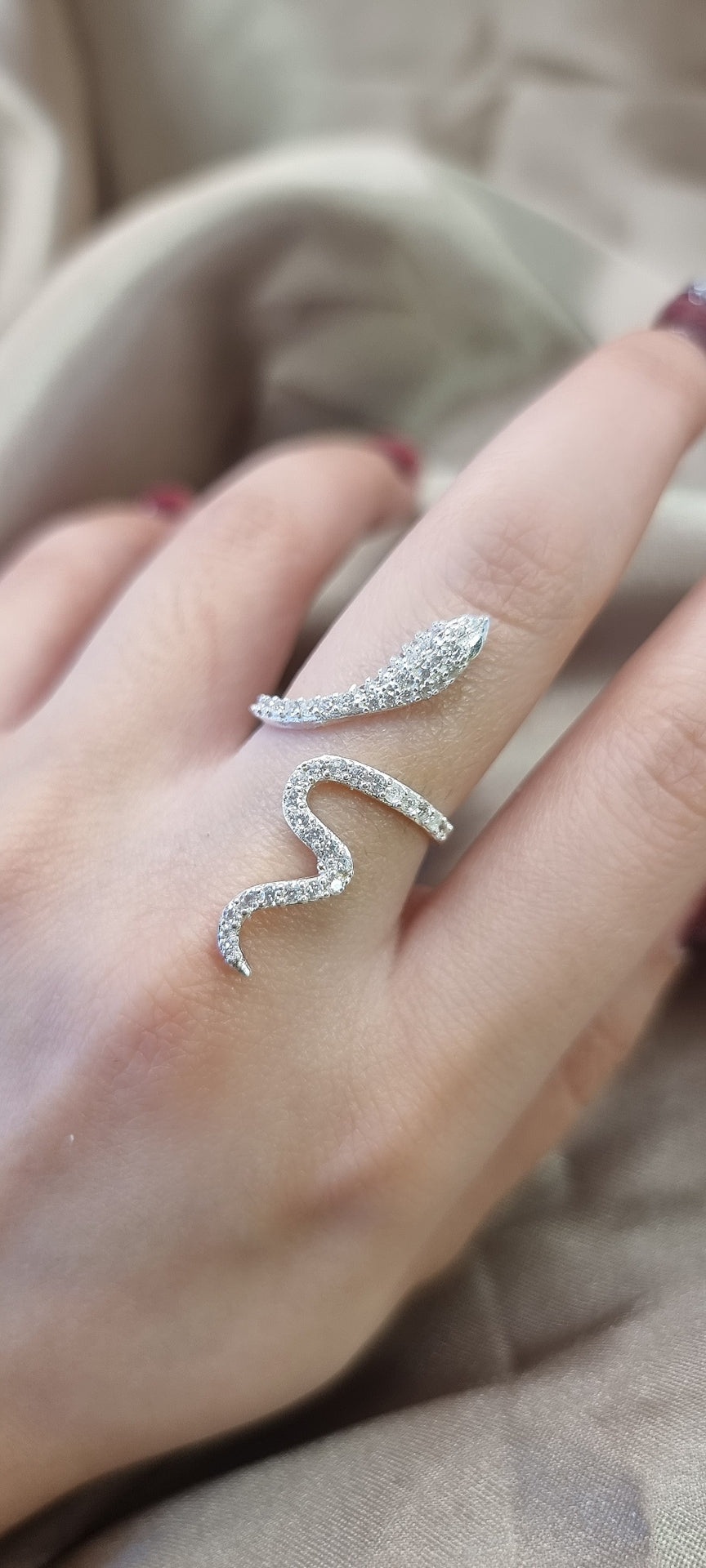 Diamond Snake Ring