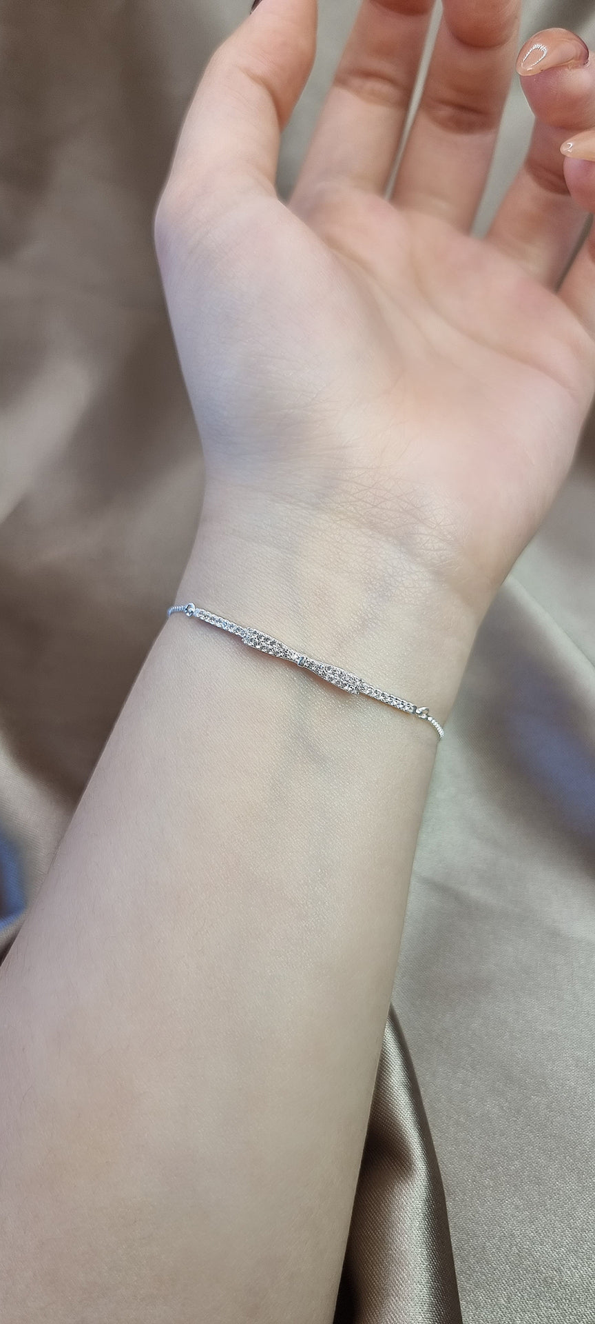 Diamond Bow Bracelet